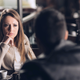 Illustration for article titled Woman On First Date Feels Like She Could Spend Whole Life In Uncomfortable Silence With This Manem/em